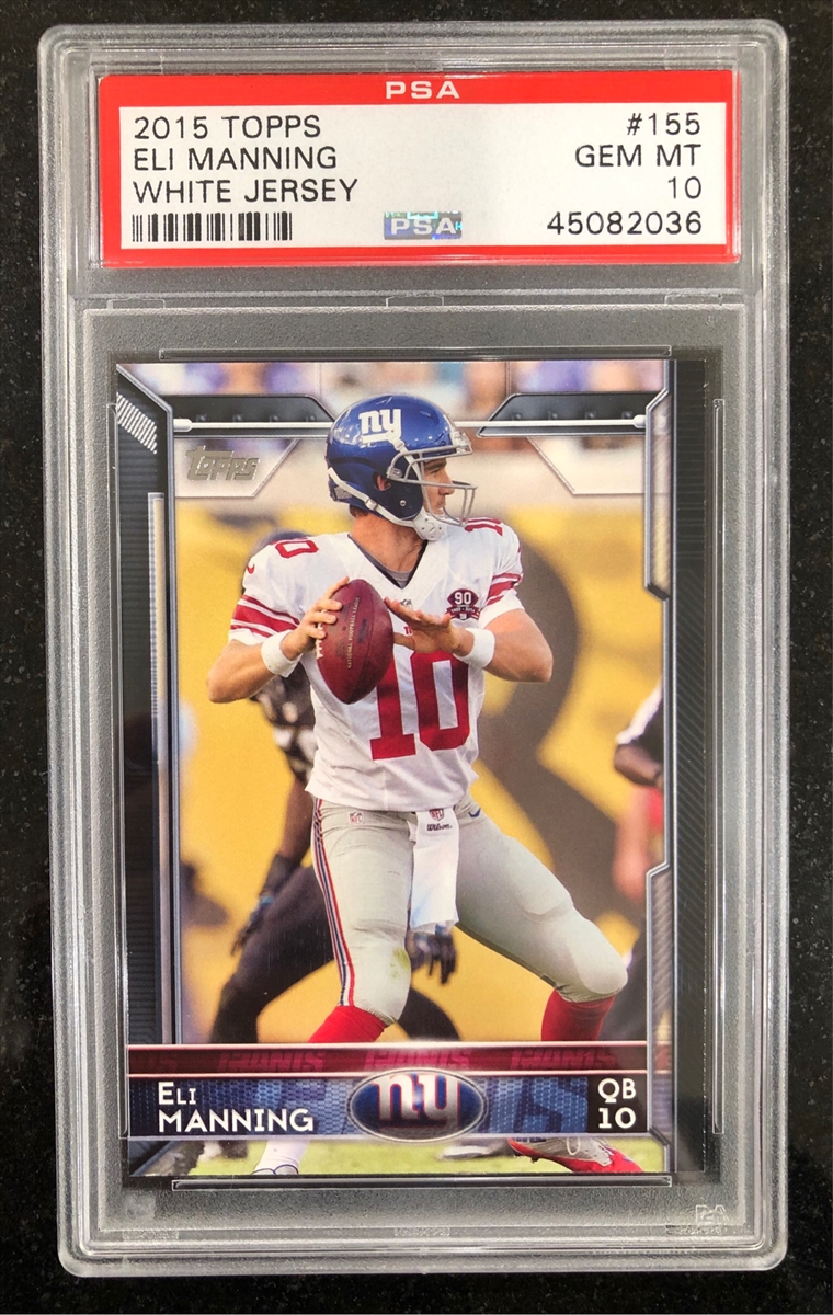 : 2015 Topps # 155 A Eli Manning New York Giants-FB