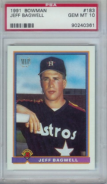 1990 Pro Cards Jeff Bagwell #1324 Minor League New Britain Red Sox Hall Of  Fame