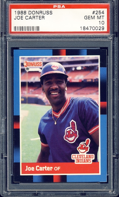 Joe Carter Cleveland Indians Baseball Cards - Sports Trading Cards