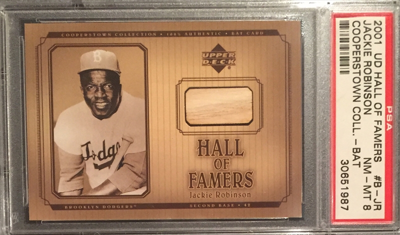 2001 Upper Deck Hall of Famers Cooperstown Collection Jackie Robinson .  Brooklyn