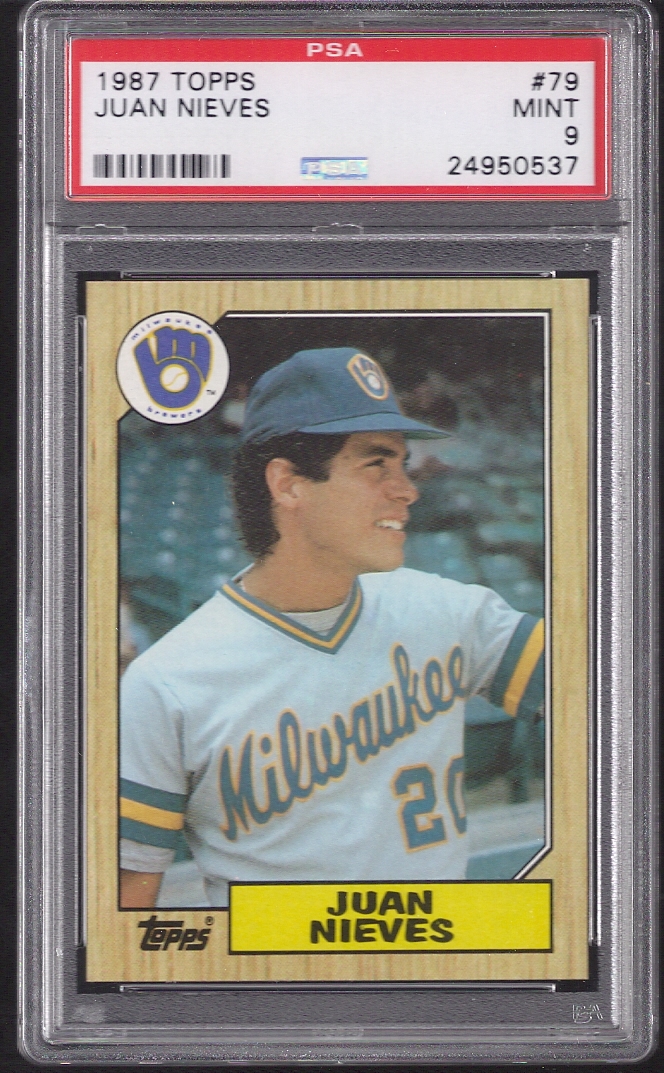 10 Cecil Cooper - Milwaukee Brewers - 1987 Topps Baseball