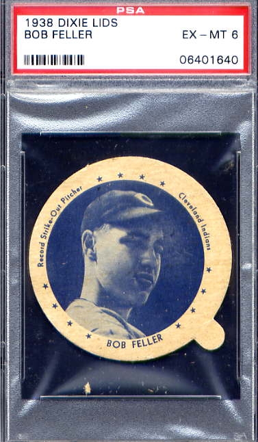 PSA 7 1952 Berk Ross Bob Feller