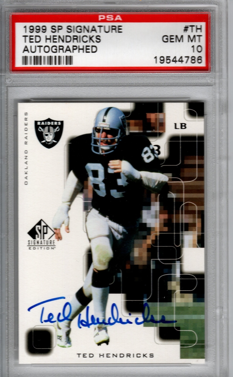 Ted Hendricks Oakland Raiders 1999 Fleer Sports illustrated Card