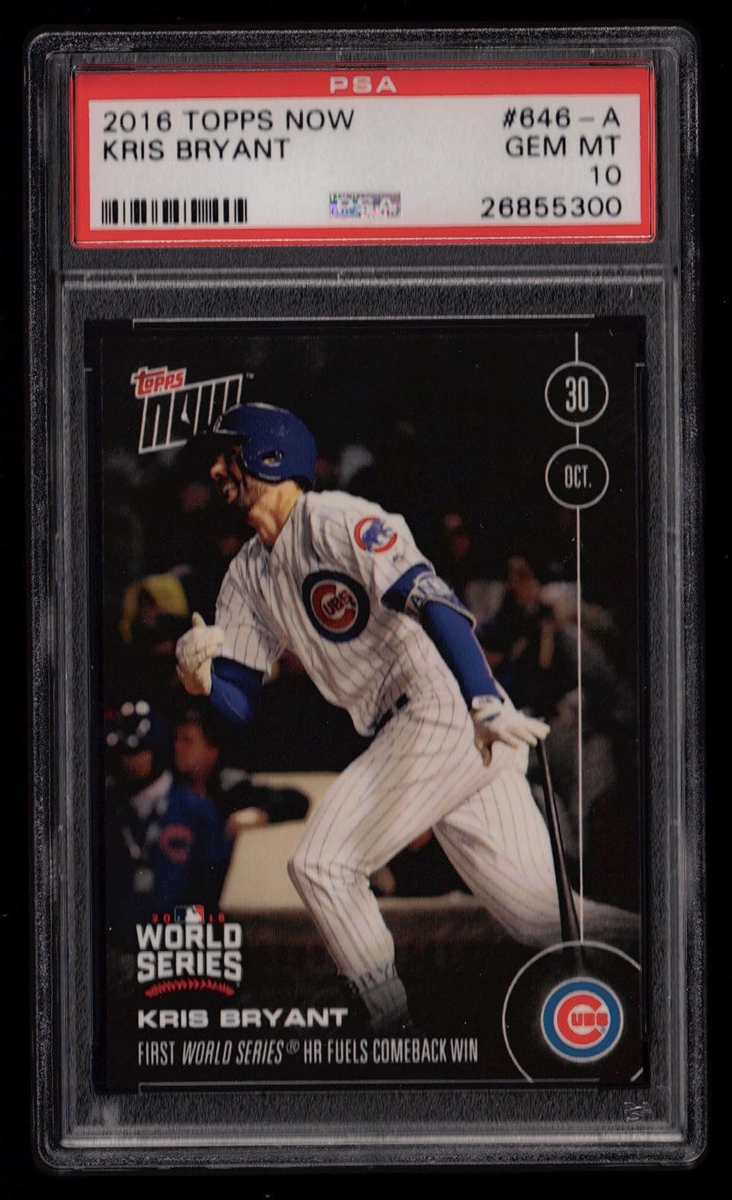 On-Card Autograph # to 199 - Kris Bryant Hits First World Series