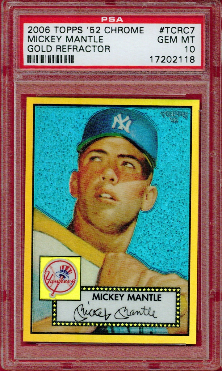 Lot Detail - 2007 Topps BB Target Factory Set Insert- Authentic Game Used  Memorabilia Card #MMR-56 Mickey Mantle (1956 Reprint)