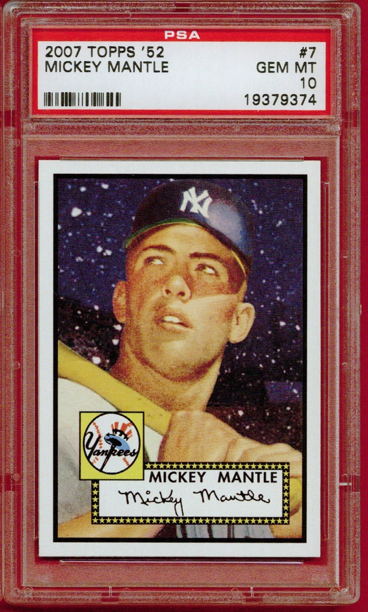 Mavin  2007 Topps Target Factory Set Mantle Game Used Jersey #57 Mickey  Mantle 57 Topps