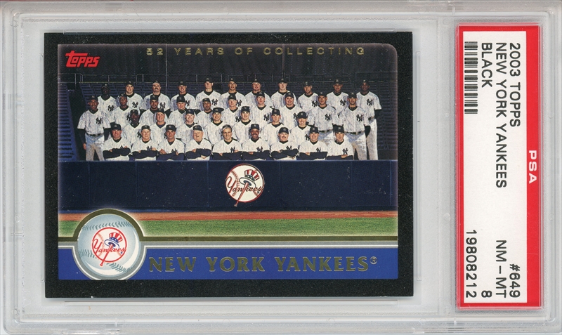 PSA Set Registry Showcase: Topps Black Jeter/Yankees TC