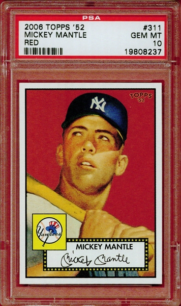 1952 Topps Style MICKEY MANTLE Variation Custom Baseball Card – Malex  Custom Cards