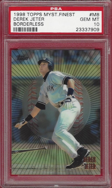 1998 TOPPS STARS DEREK JETER #33 SILVER 841 OF 4399 YANKEES HOF PSA 8 NM-MT  58753905 - AA Mint Cards