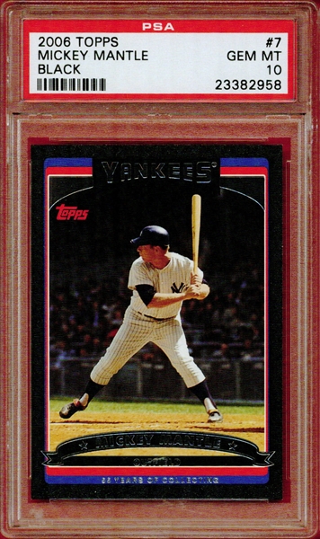 2006 TOPPS BASEBALL MICKEY MANTLE CARD No.7 New York Yankees