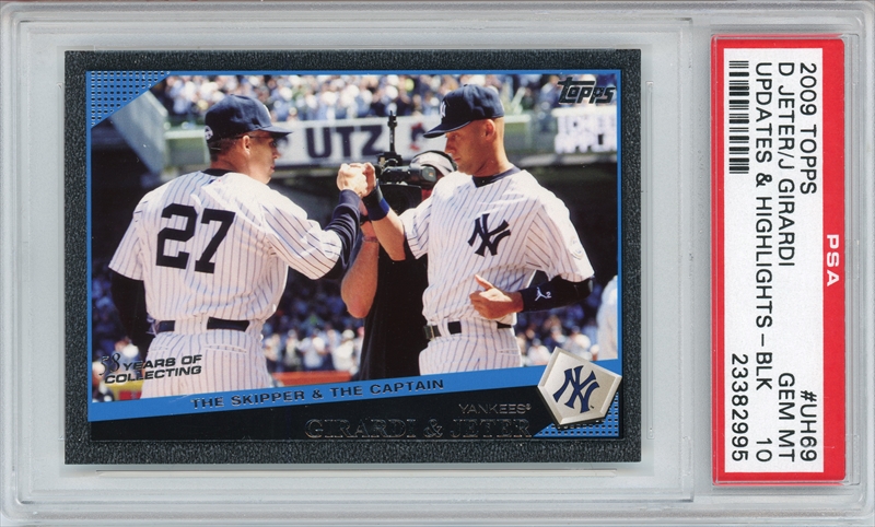 Derek Jeter Card 2005 Topps Black #600 PSA 9 –