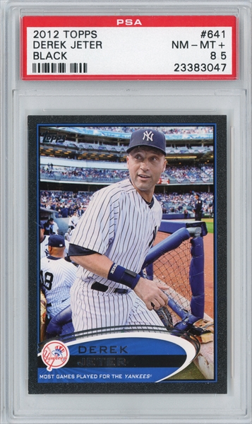 PSA Set Registry Showcase: Topps Black Jeter/Yankees TC