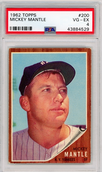 MICKEY MANTLE PSA 7 Topps #HTA7 Collector Card New York Yankees Diamond  2011