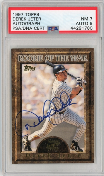 Derek Jeter Card 2005 Fleer National Pastime #33 PSA 10 –