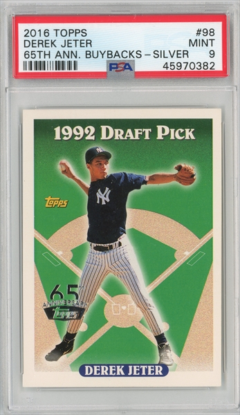 Baseball 2001 Present Topps Derek Jeter 1993 Reprints Published Set 2001 Present Topps Derek Jeter 1993 Reprints Bucket List