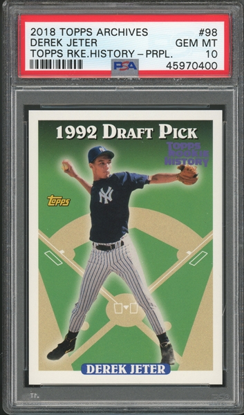 Baseball 2001 Present Topps Derek Jeter 1993 Reprints Published Set 2001 Present Topps Derek Jeter 1993 Reprints Bucket List