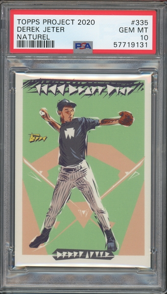 2006 Topps Reprint #98 DEREK JETER 1992 Draft Pick - GSA 10