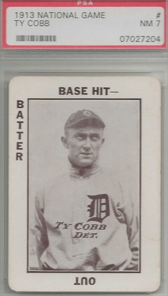 1960 Fleer #42 Ty Cobb Tigers Athletics NM PSA 7