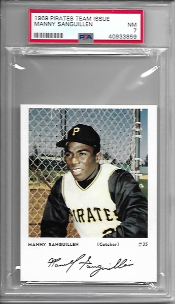  1969 Topps # 509 Manny Sanguillen Pittsburgh Pirates