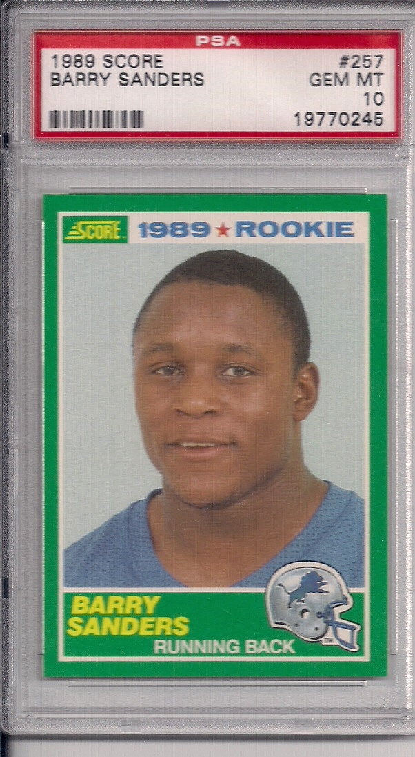 Football Barry Sanders Rookie Set Hall of Cards Barry Sanders Rookie