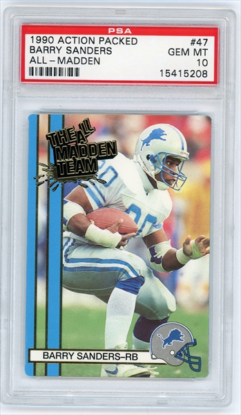 1996 Pacific Invincible Football Pro Bowl #PB-13 Barry Sanders at 's  Sports Collectibles Store