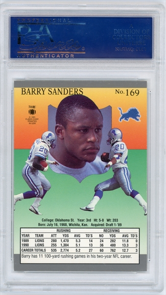 Football - Barry Sanders Basic & Collector Issues Set: Rick's