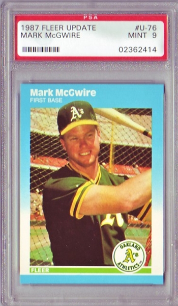 1988 Fleer #629 Mark McGwire Rookie Record Setter VG Oakland Athletics -  Under the Radar Sports