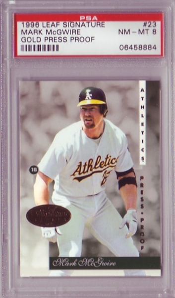 Mark McGwire {1 of 150} 1997 Donruss Signature Platinum Press