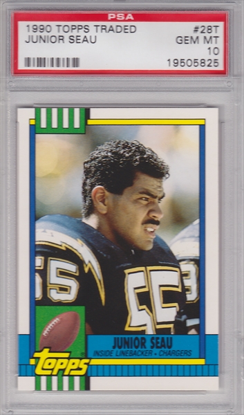 Junior Seau 1997 Pinnacle Totally Certified Platinum Blue 1749