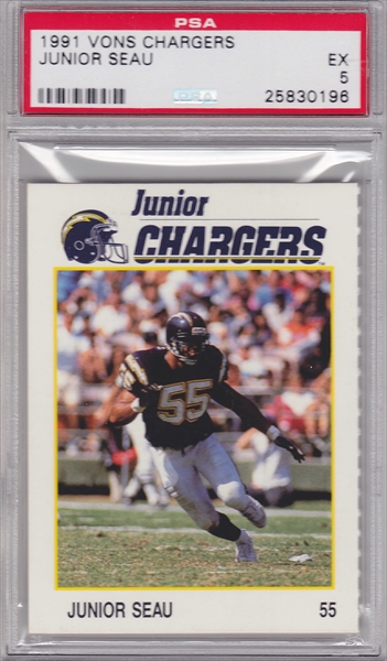 SOLD 6137 2002 Topps Stadium Club Pro Bowl Junior Seau jersey #d1375/1499  #HM-JS - Sportsnut Cards