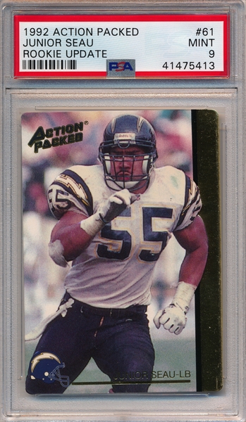 1997 Action Packed Football Card #30 Junior Seau