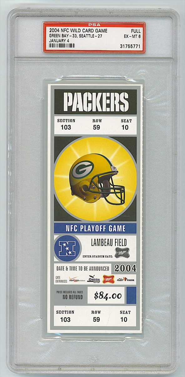 January 4, 2003 at Lambeau Field, NFC Wild Card Game: Atlanta 27, Green Bay  7