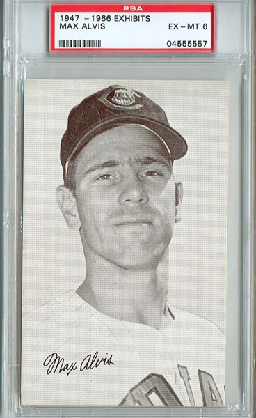 Sandy Koufax 1947-1966 Exhibits Card (PSA EX-MT 6)