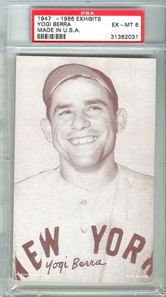 Sandy Koufax 1947-1966 Exhibits Card (PSA EX-MT 6)