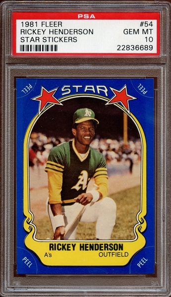 The Stolen Base King! Rickey Henderson - Rickey Henderson - Sticker