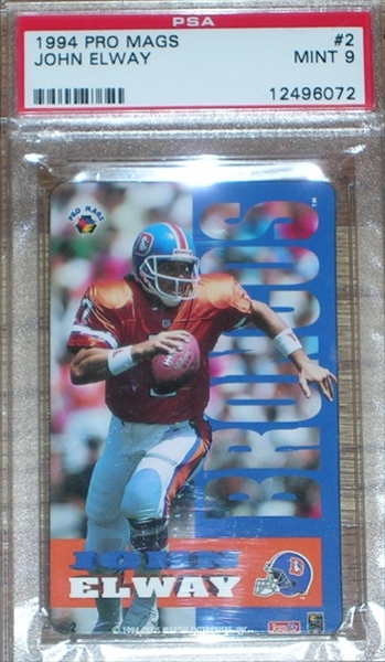 John Elway 1998 Topps Finest Jumbo Refractor # 1 