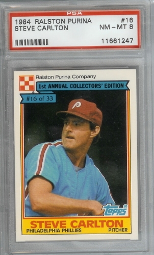 1984 TOPPS PURINA # 33 OF 33 CARLTON FISK BASEBALL CARD