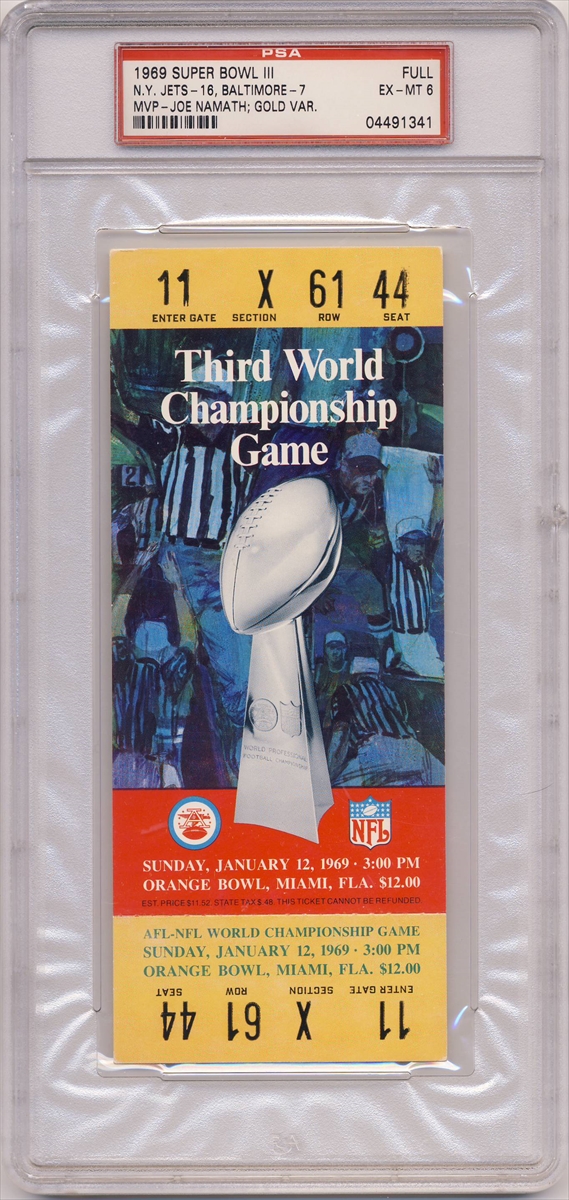 most expensive super bowl ticket in 1967