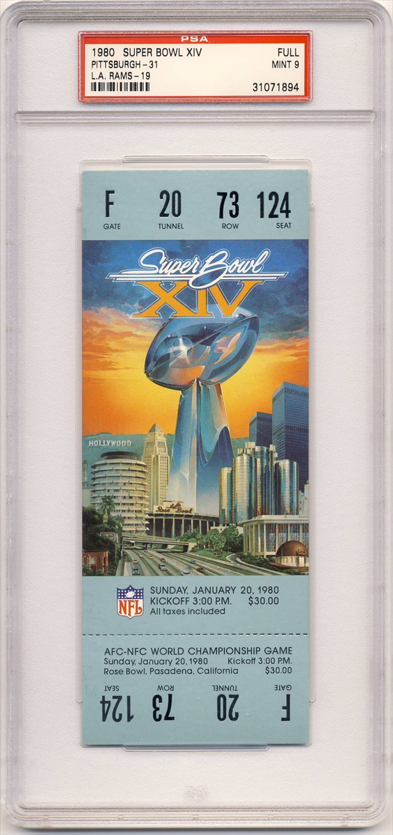 Tickets - Super Bowl Basic Set (1967-Present): GradedTickets Set Image  Gallery