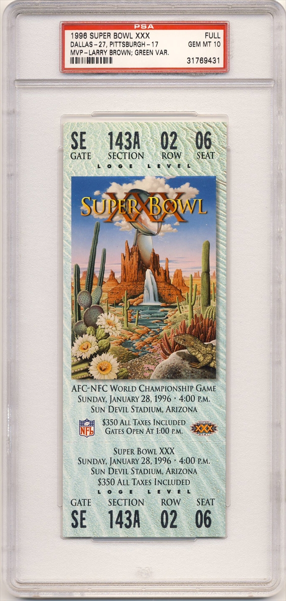 Tickets - Super Bowl Basic Set (1967-Present): GradedTickets Set Image  Gallery