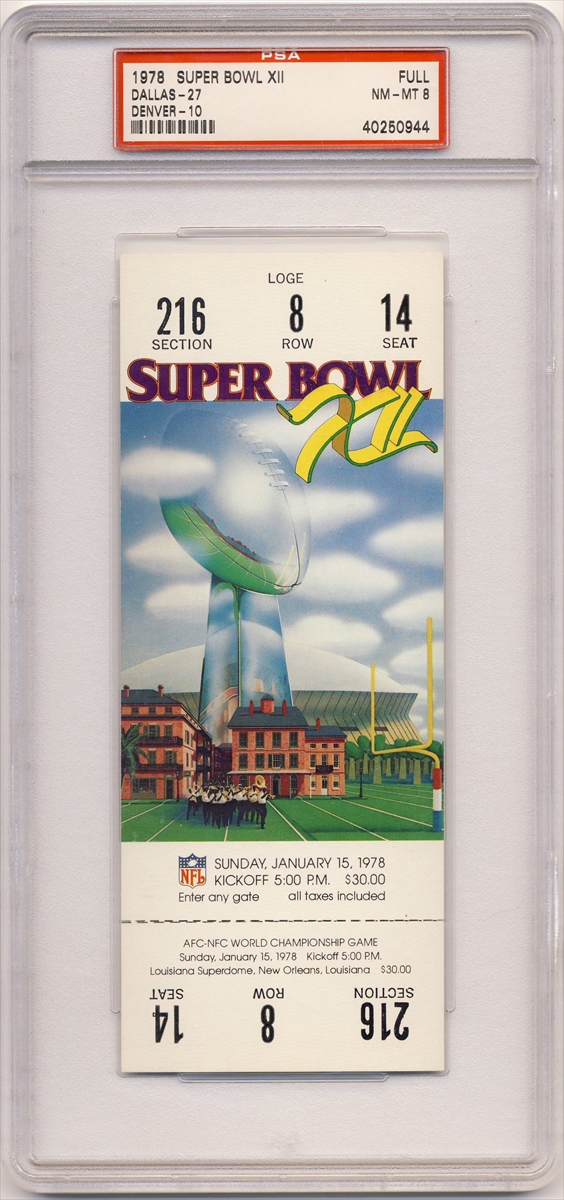 Tickets - Super Bowl Basic Set (1967-Present): GradedTickets Set Image  Gallery