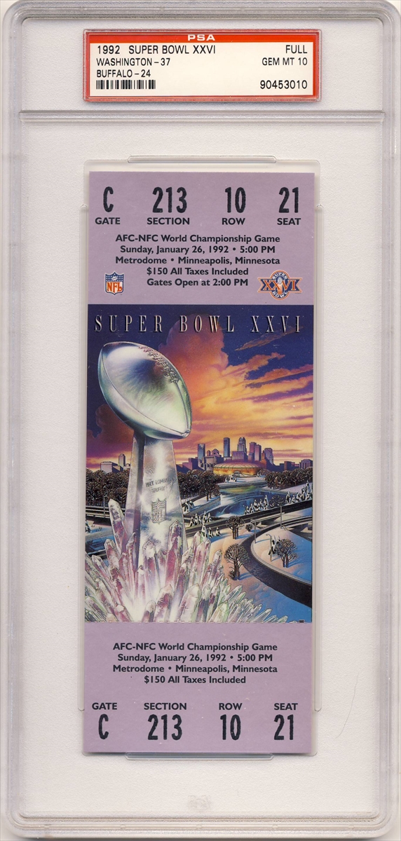 Tickets - Super Bowl Basic Set (1967-Present): GradedTickets Set Image  Gallery