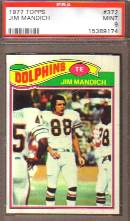 Football - 1977 Topps Miami Dolphins: Kelly's 1977 Topps Miami Dolphins Set  Image Gallery