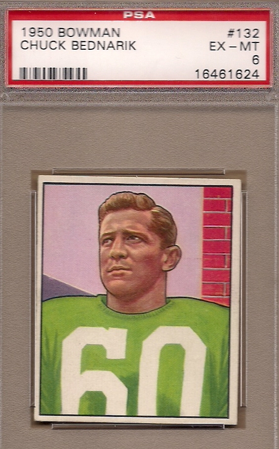  1950 Bowman # 133 Joe Muha Philadelphia Eagles