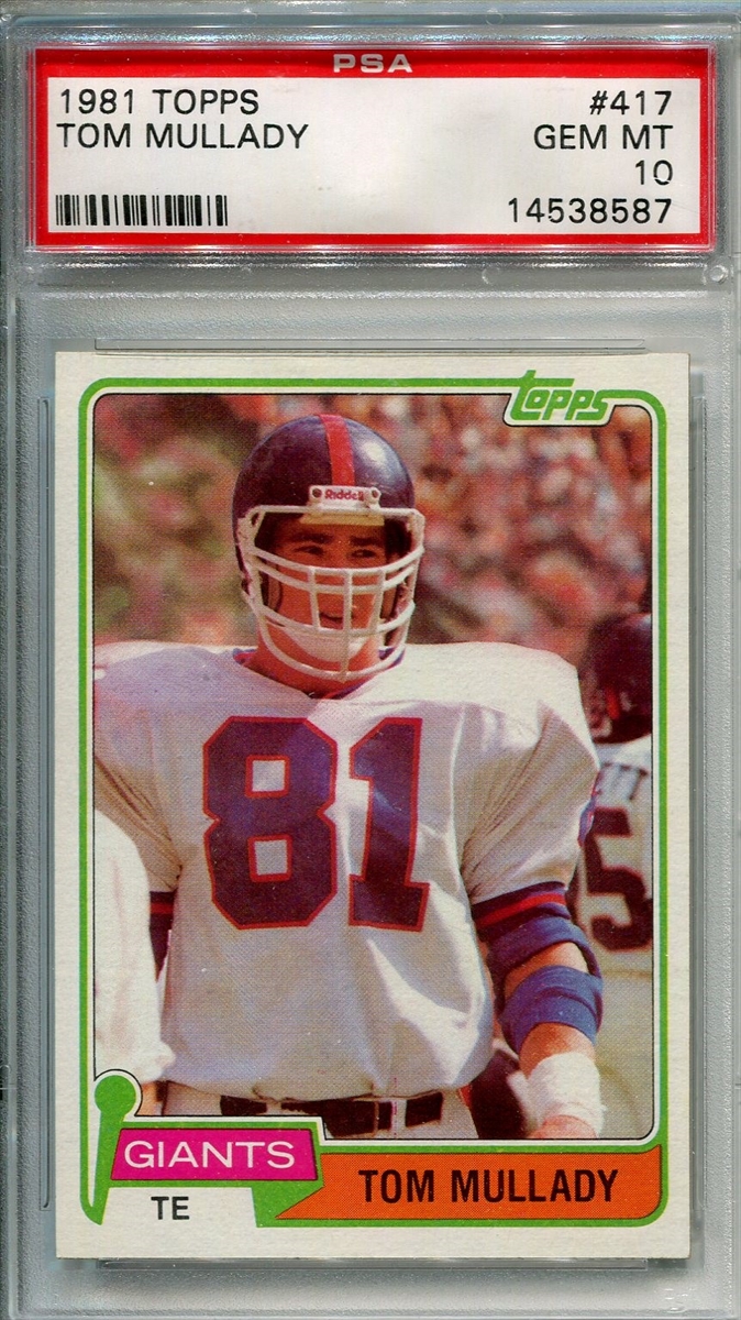 : Football NFL 1981 Topps #34 Billy Taylor NM Near Mint NY Giants  : Collectibles & Fine Art