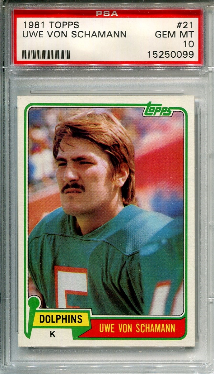 Football - 1981 Topps Miami Dolphins: Matt P. 1981 Dolphins Set Image  Gallery