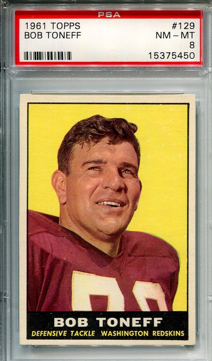 Football - 1961 Topps Washington Redskins: Matt P. 1961 Redskins Set ...