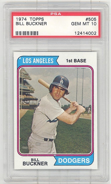  1974 Topps # 505 Bill Buckner Los Angeles Dodgers