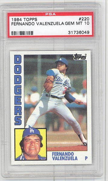 1984 Topps Fernando Valenzuela