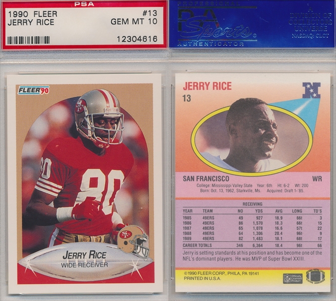 Football - Jerry Rice Master Set: WCPG Collection Set Image Gallery